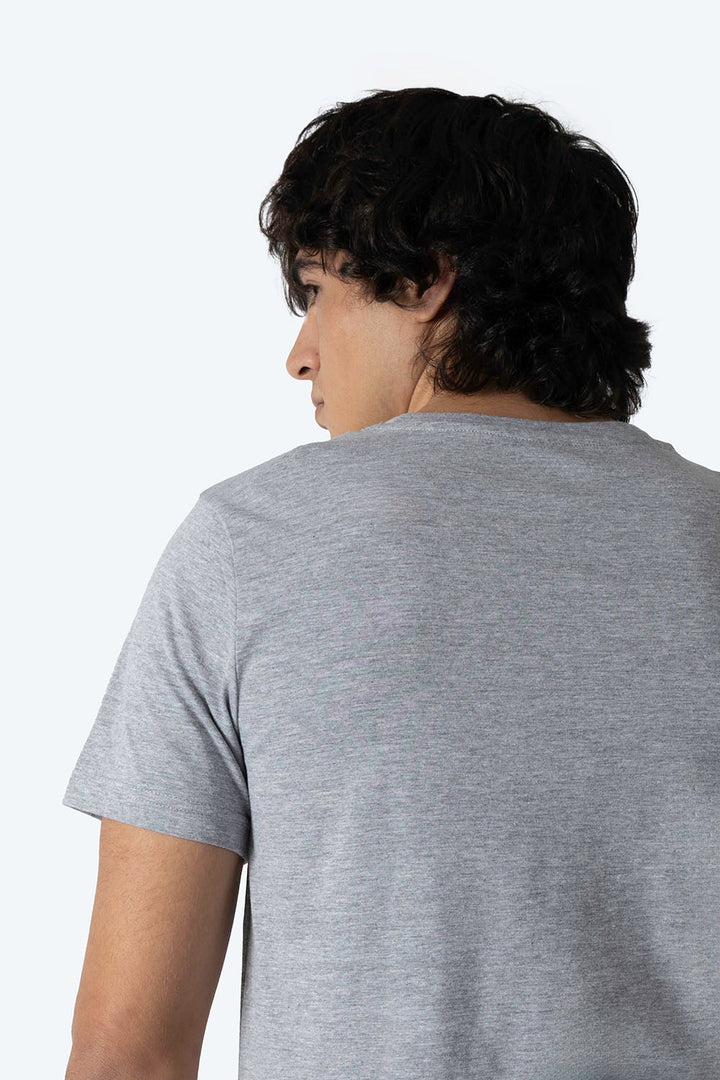 Playera básica cuello redondo gris - Hang Ten 