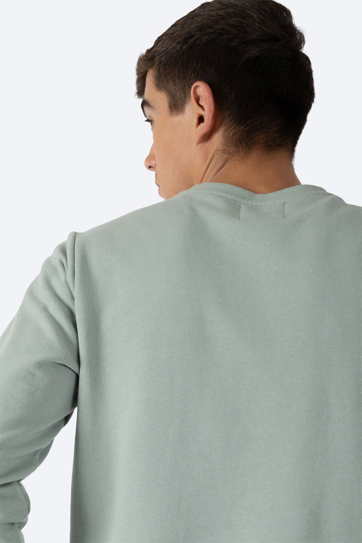 Sudadera verde claro cuello redondo - Hang Ten 