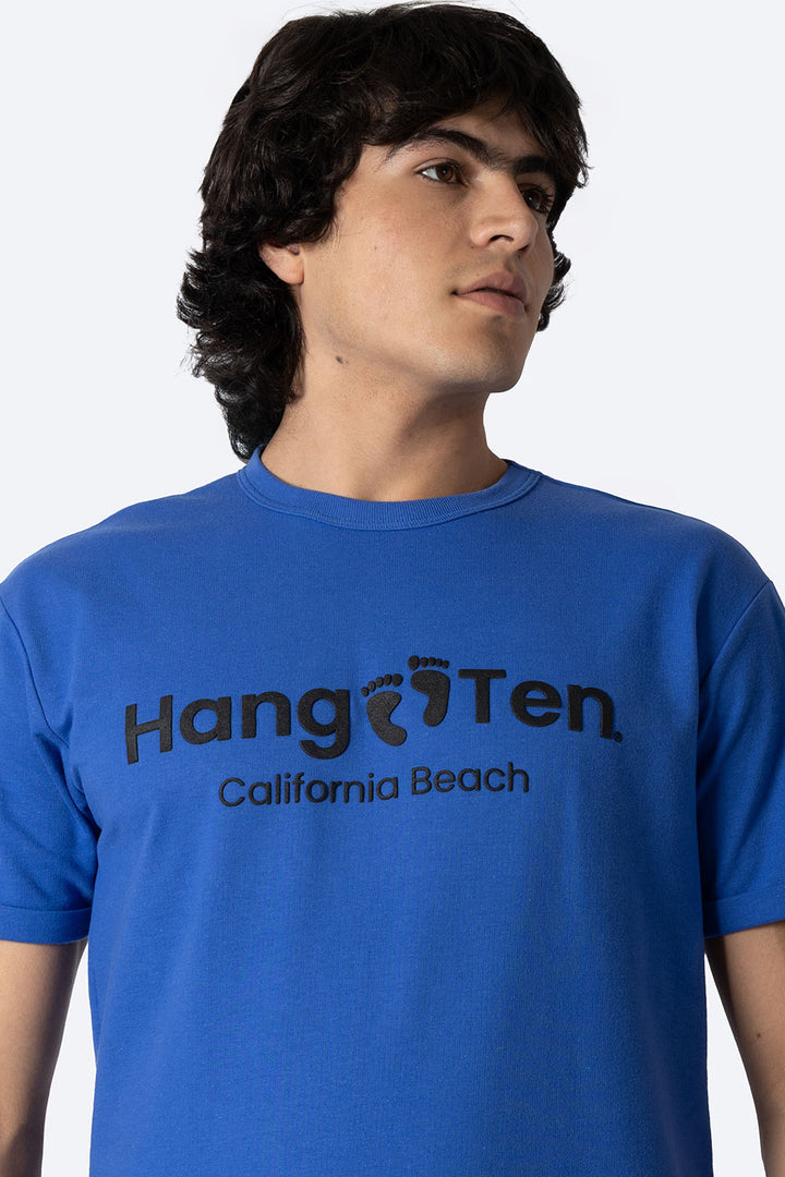Playera azul rey cuello redondo Hang Ten California - Hang Ten 