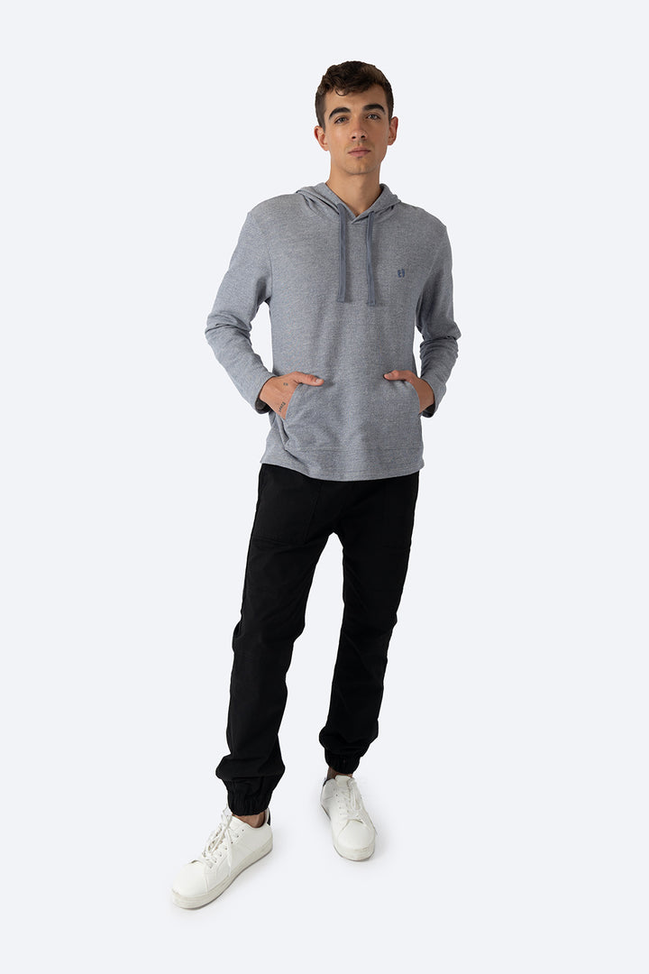 Sudadera básica azul claro con textura - Hang Ten 