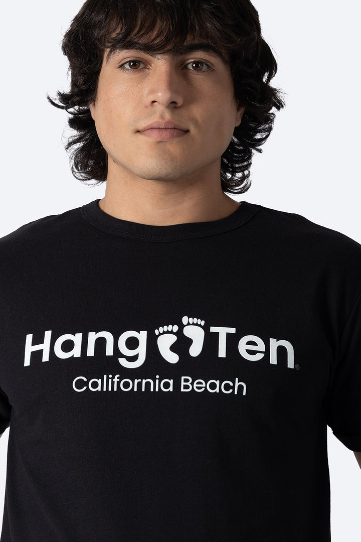 Playera negra cuello redondo Hang Ten California  - Hang Ten 