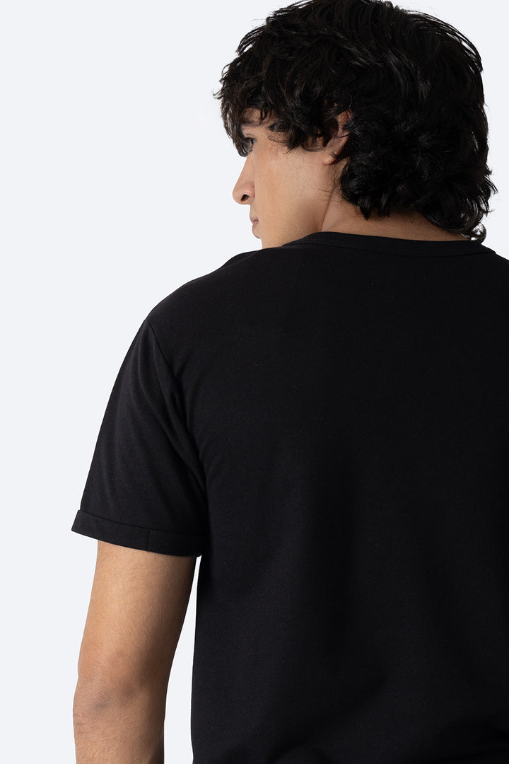 Playera negra cuello redondo Hang Ten California  - Hang Ten 