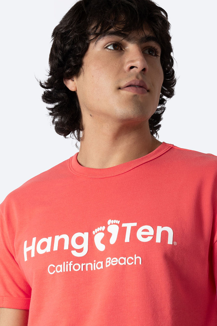Playera coral cuello redondo Hang Ten California  - Hang Ten 