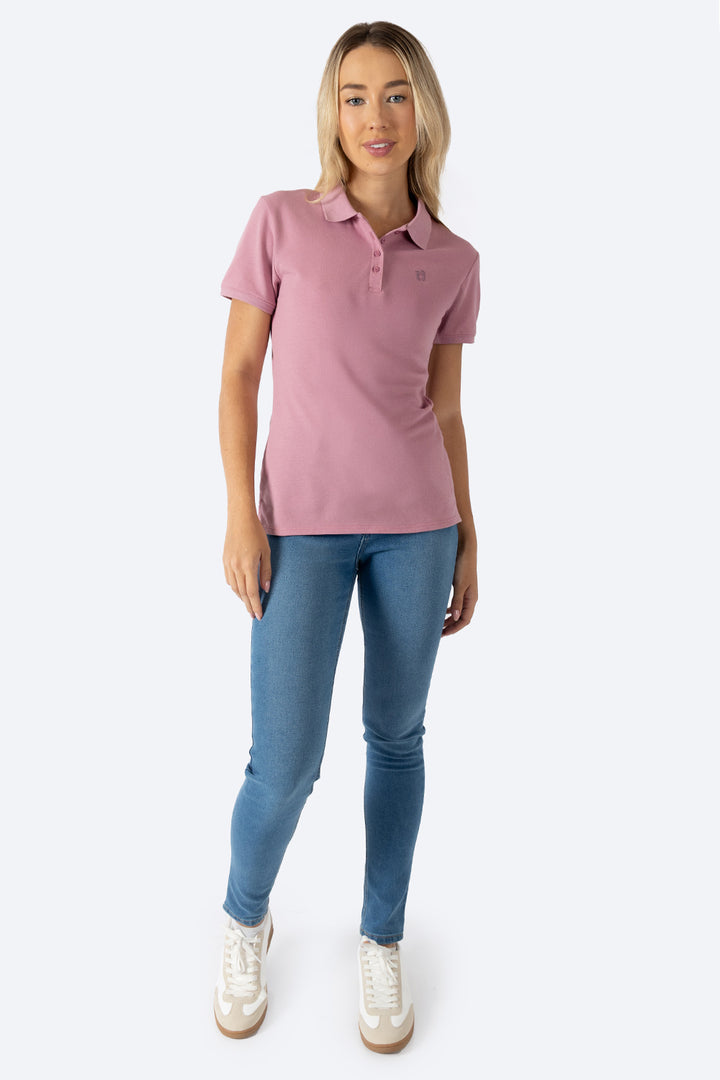 Polo piqué new rosa  - Hang Ten