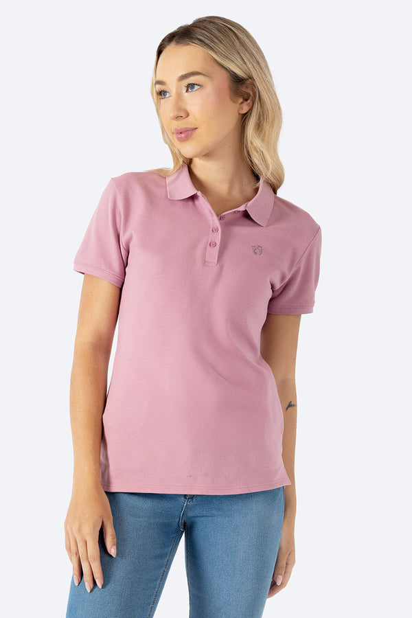 Polo piqué new rosa  - Hang Ten