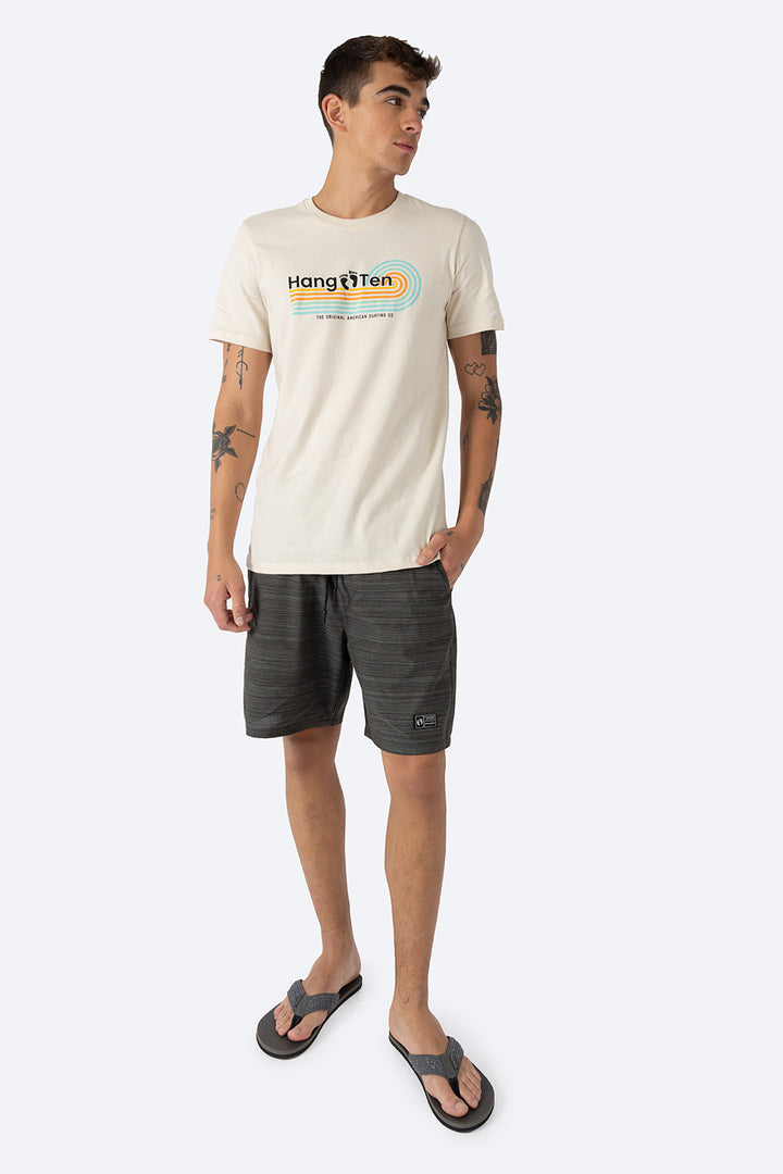 T-shirt beige claro "Hang Ten" - Hang Ten 