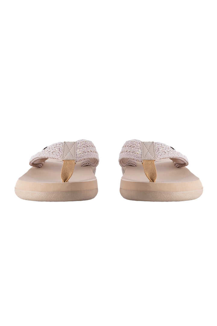 Sandalia flip flop tejida beige - Hang Ten 