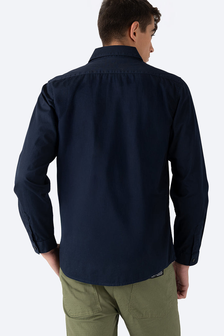Camisa manga larga azul marino - Hang Ten