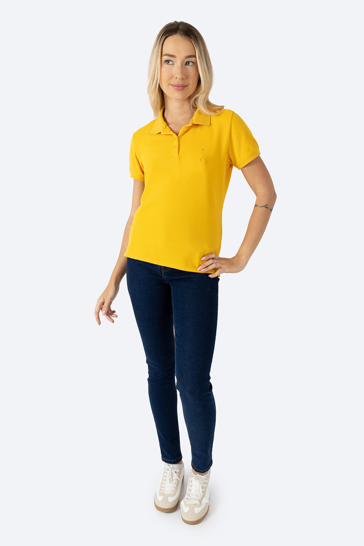 Polo piqué new amarilla - Hang Ten