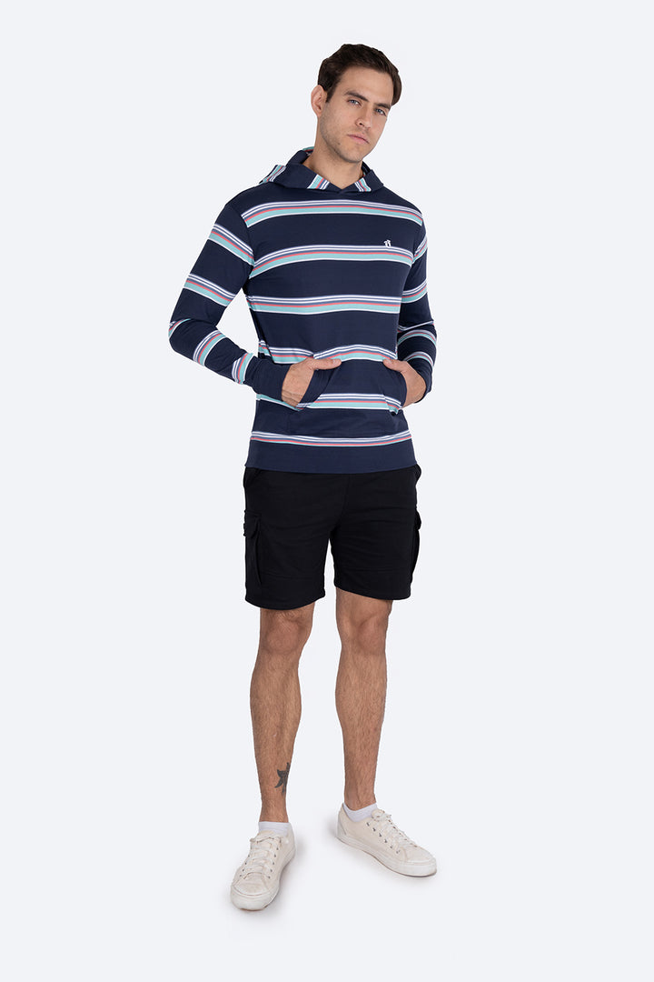 Sudadera rayada azul - Hang Ten 