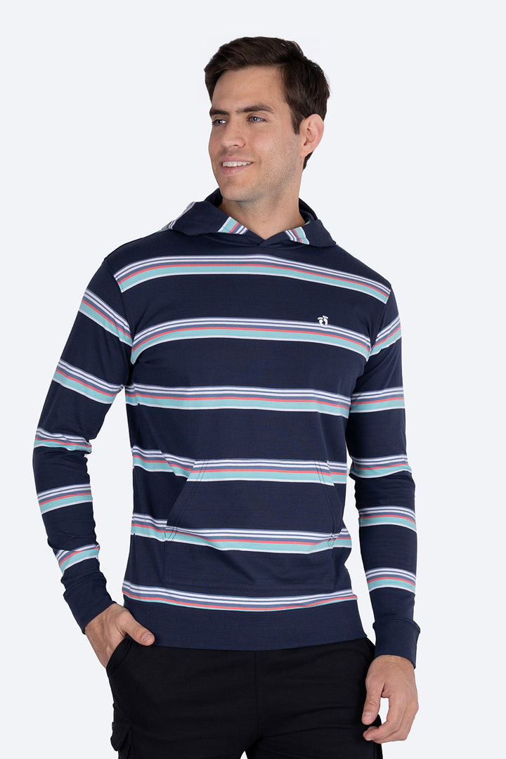 Sudadera rayada azul - Hang Ten 