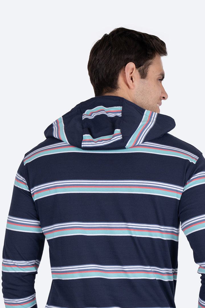 Sudadera rayada azul - Hang Ten 