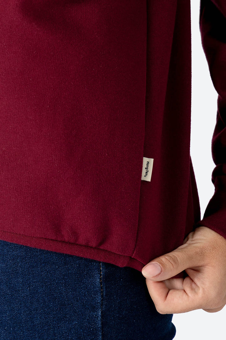 Sudadera cerrada vino MALIBU 62 - Hang Ten