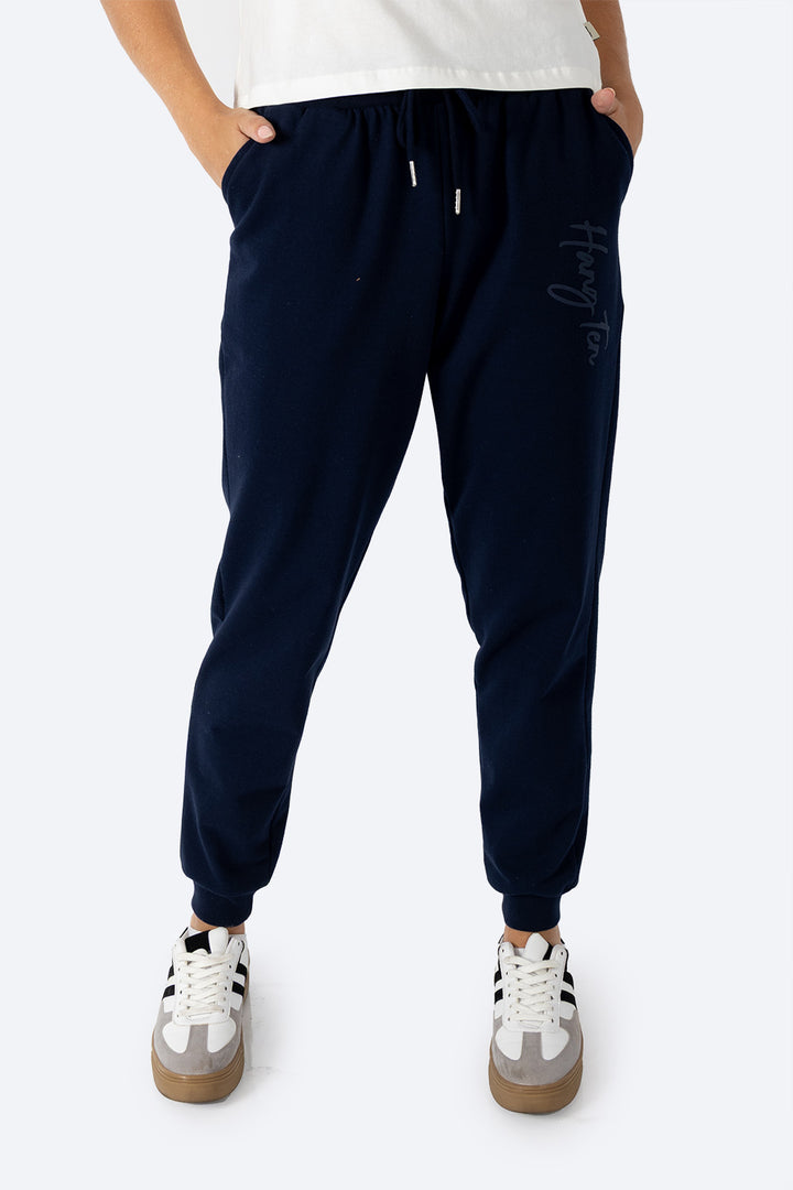 Pantalón deportivo con jareta azul marino - Hang Ten