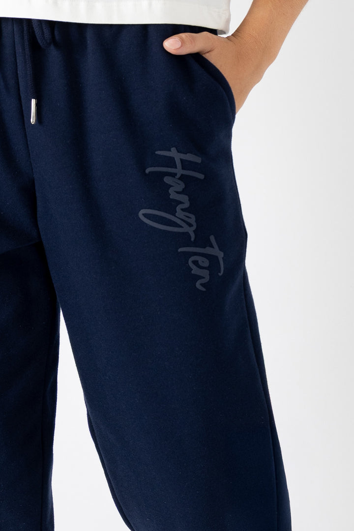Pantalón deportivo con jareta azul marino - Hang Ten