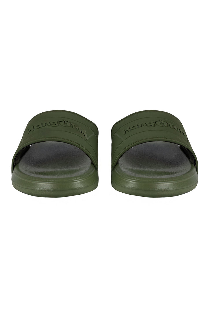 Sandalias verdes con logo en relieve - Hang Ten