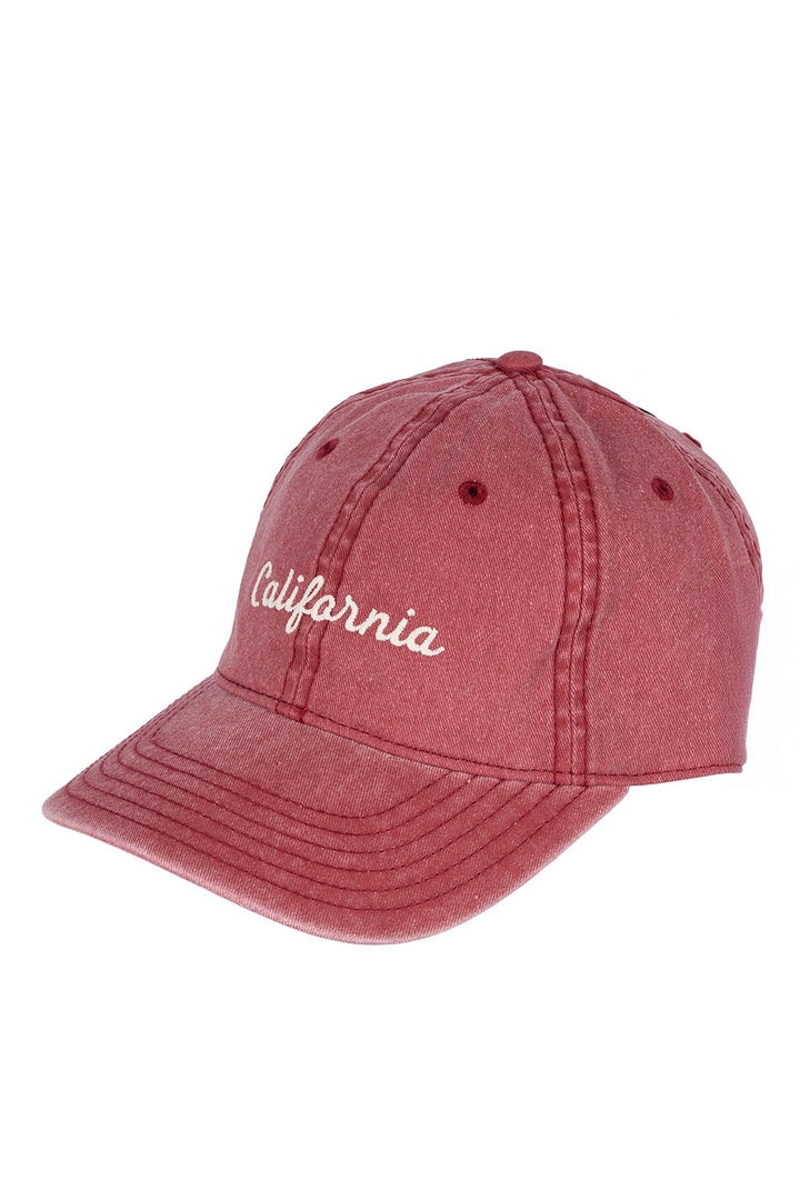 Gorra  roja deslavada CALIFORNIA - Hang Ten