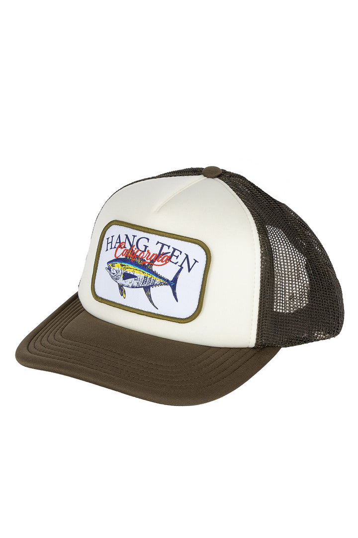 Gorra de red beige con verde - Hang Ten 