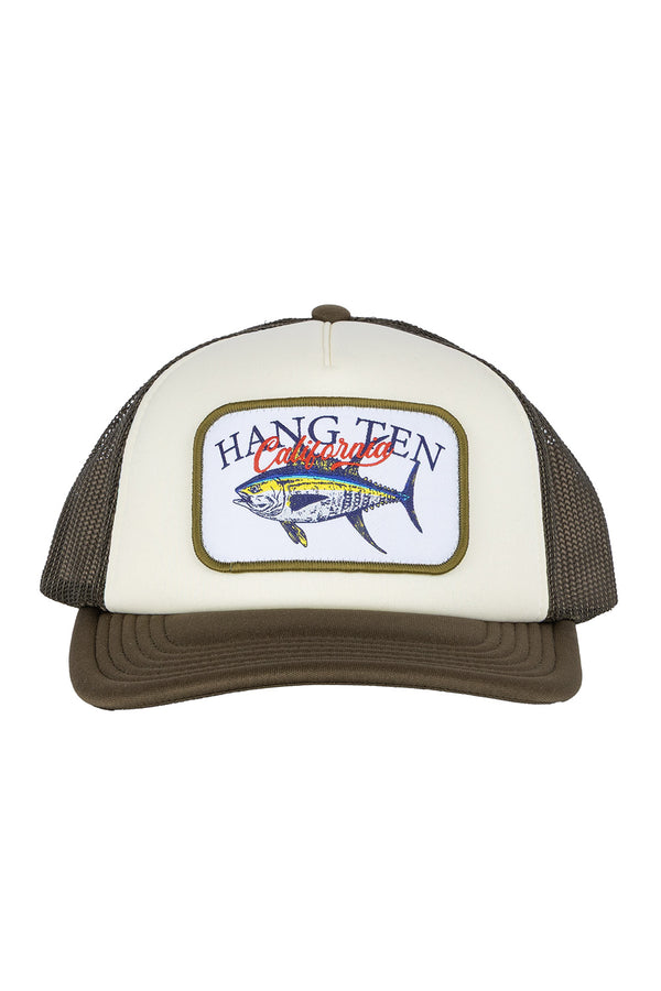 Gorra de red beige con verde - Hang Ten 