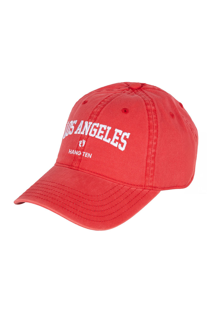 Gorra deslavada roja LOS ANGELES - Hang Ten 