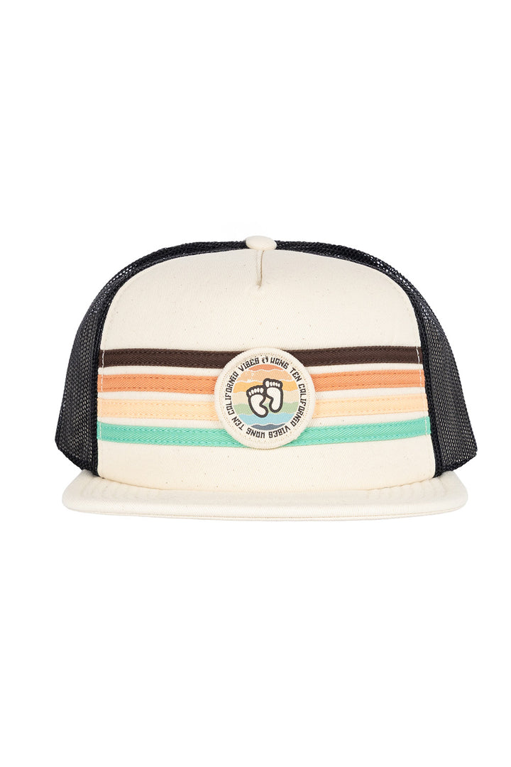 Gorra de red beige con negro - Hang Ten 