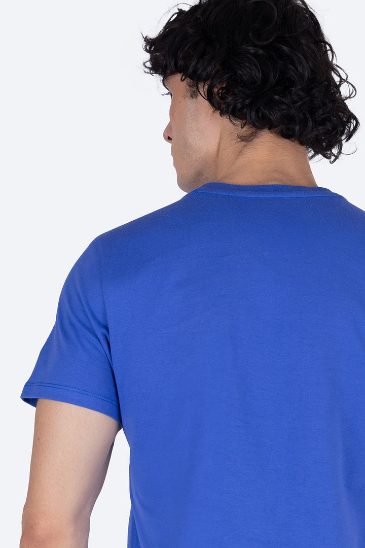 Playera azul rey cuello redondo - Hang Ten 