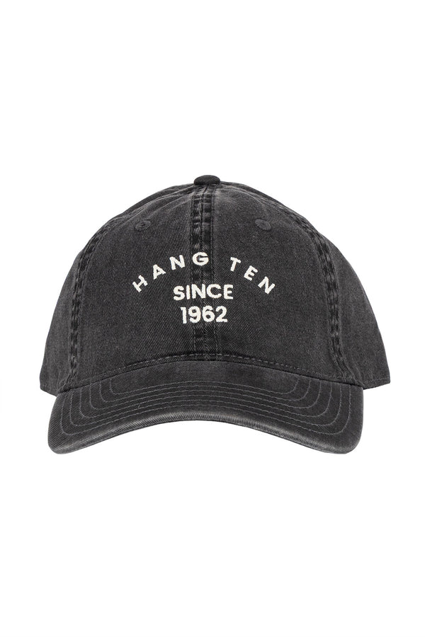 Gorra negra deslavada HANG TEN 1962 - Hang Ten