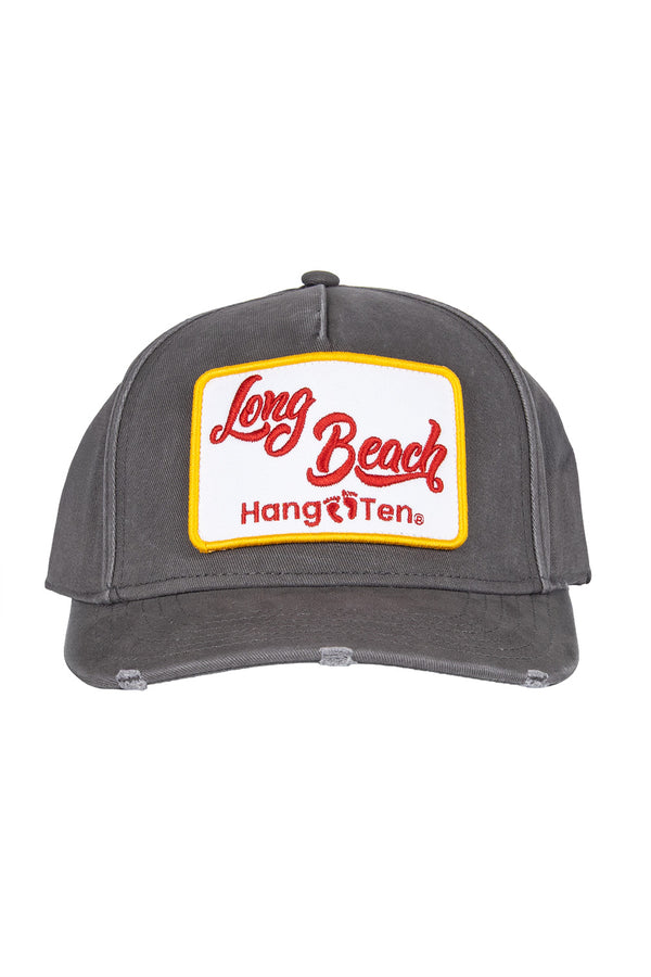 Gorra vintage gris LONG BEACH - Hang Ten 