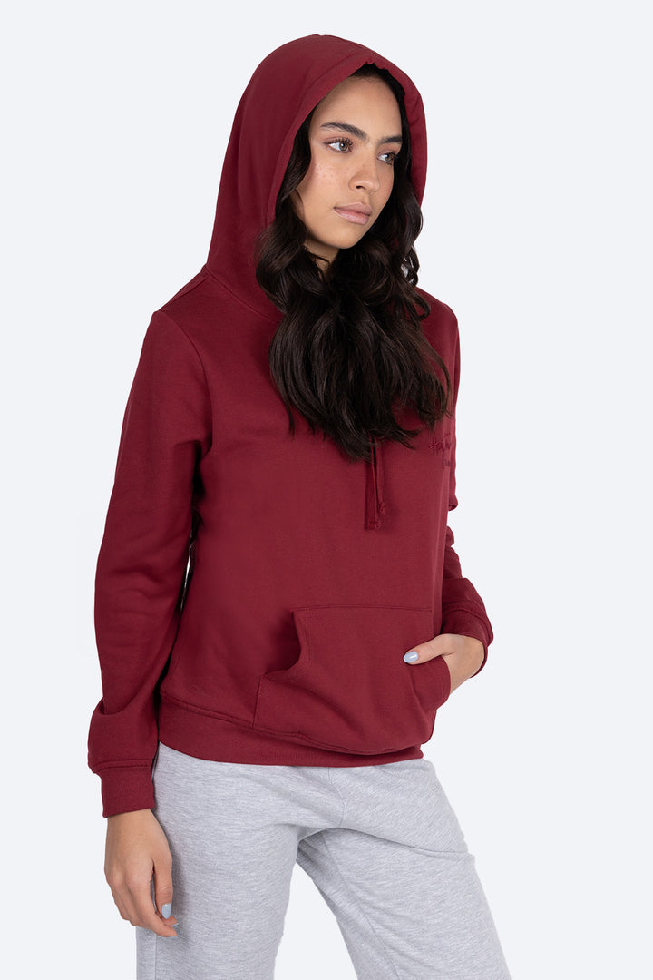 Sudadera cerrada vino - Hang Ten