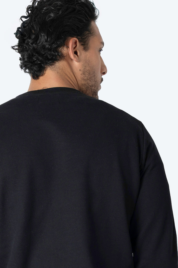 Sudadera cerrada negra  - Hang Ten 