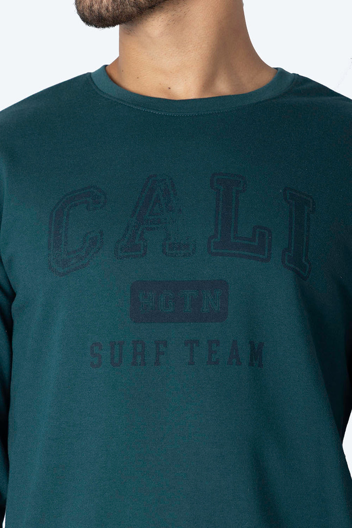 Sudadera verde "CALI" - Hang Ten 