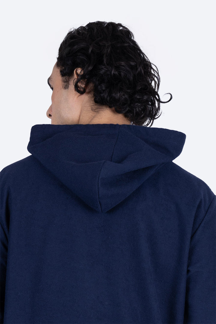 Sudadera cerrada azul con capucha - Hang Ten 