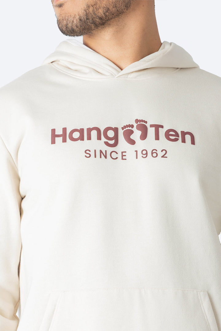 Sudadera cerrad con capucha beige - Hang Ten 