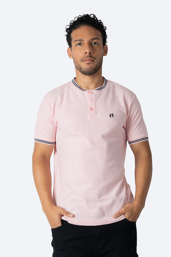 Playera henley rosa - Hang Ten 