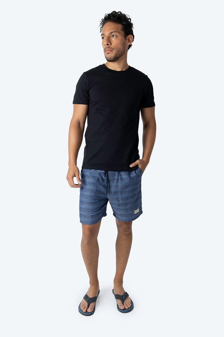 Básica negra cuello redondo - Hang Ten 