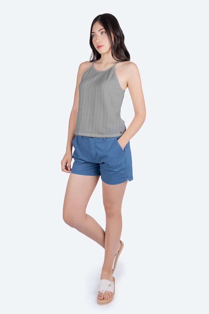 Blusa tirantes halter gris - Hang Ten