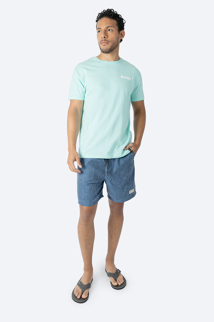 Playera negra estampado en espalda - Hang Ten 