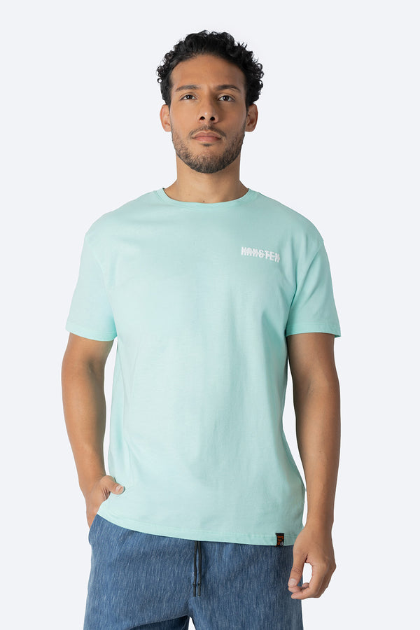 Playera negra estampado en espalda - Hang Ten 