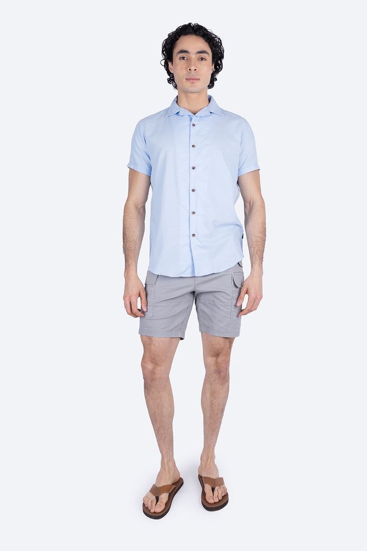 Camisa manga corta azul claro - Hang Ten