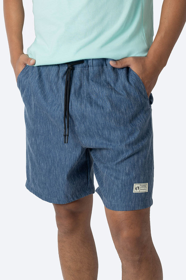 Bermuda básica azul diseño de líneas - Hang Ten