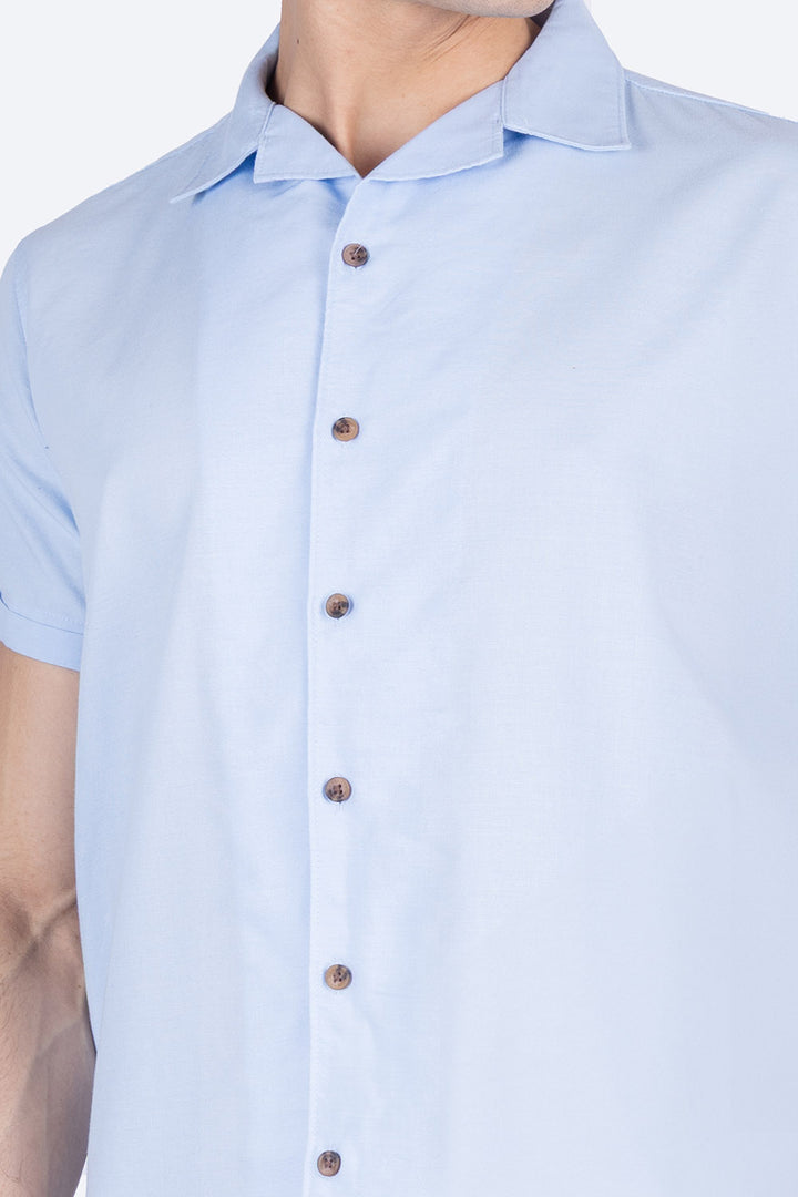 Camisa manga corta azul claro - Hang Ten