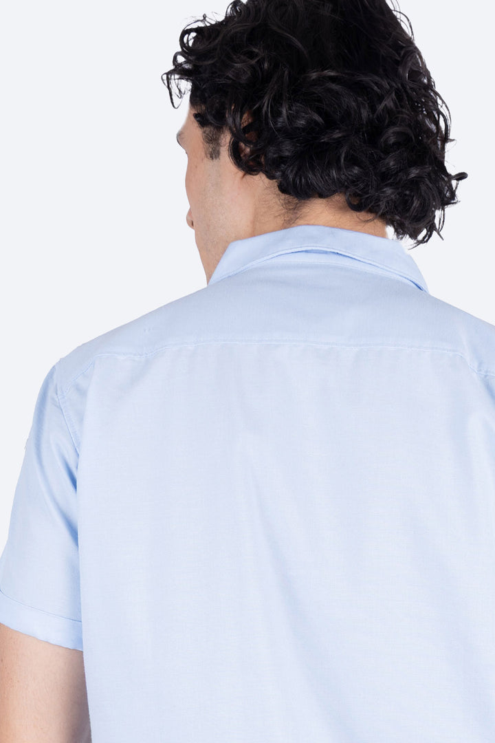 Camisa manga corta azul claro - Hang Ten