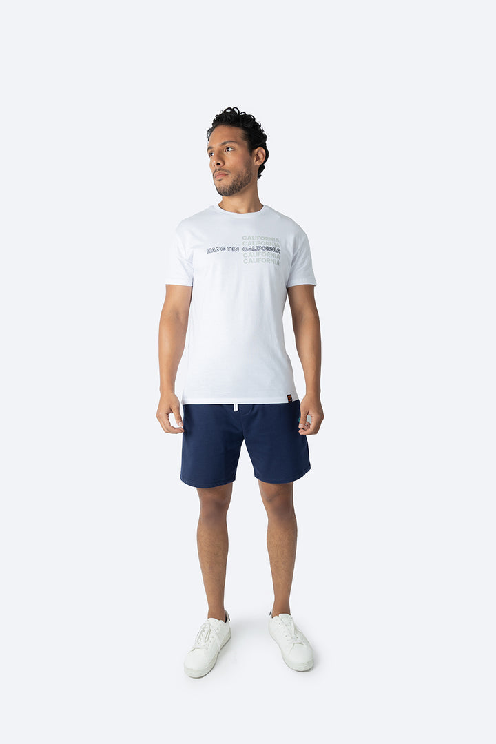 Playera blanca con estampado CALIFORNIA - Hang Ten 
