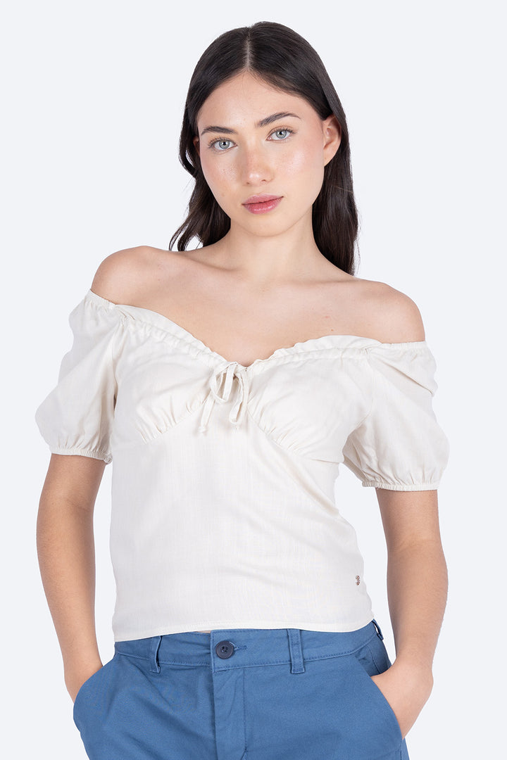 Blusa casual beige - Hang Ten