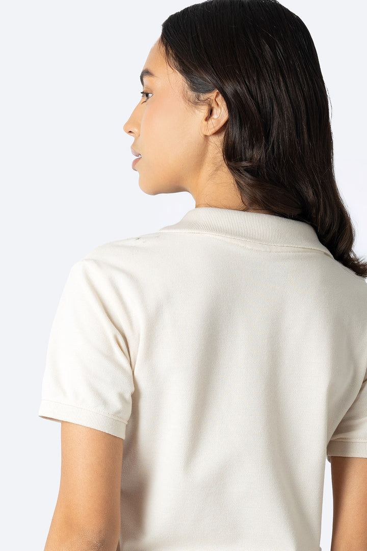 Polo piqué new beige - Hang Ten