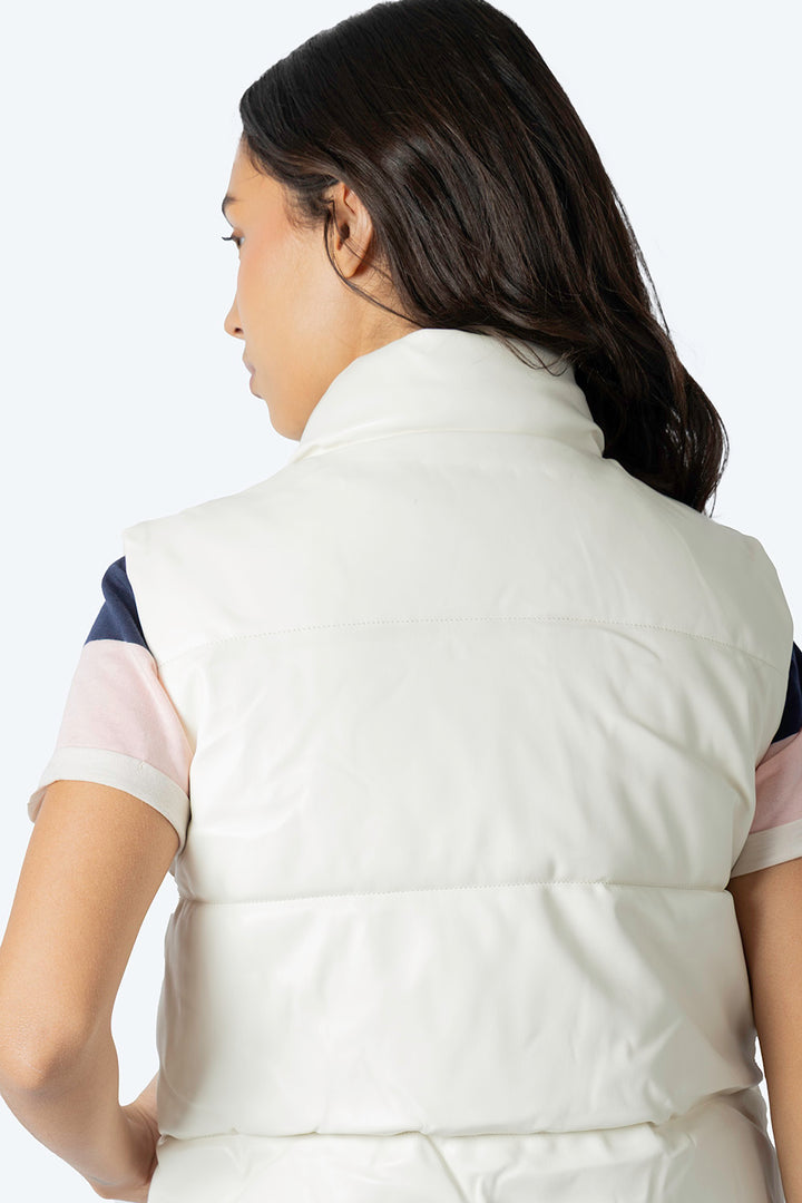 Chaleco bomber beige -  Hang Ten