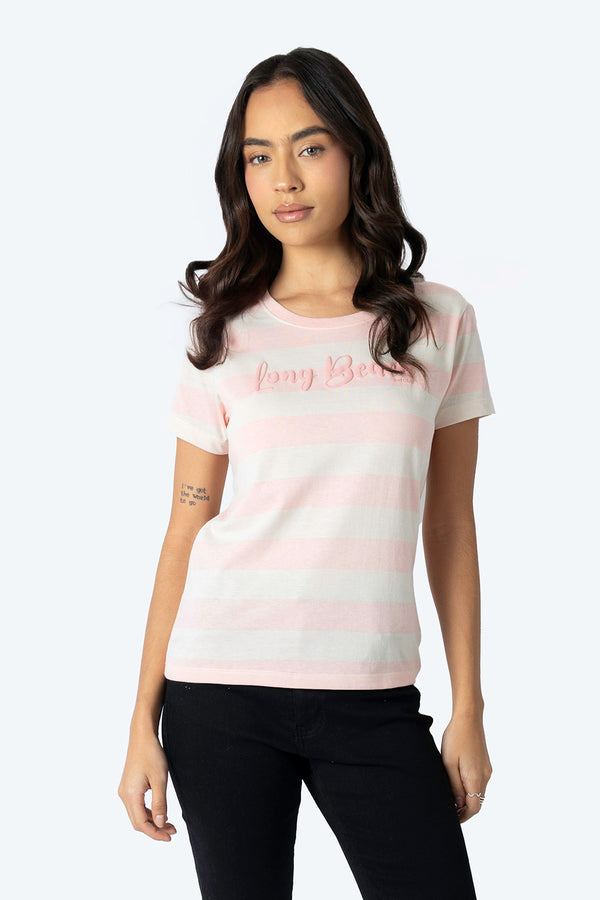 Playera rosa con franjas - Hang Ten