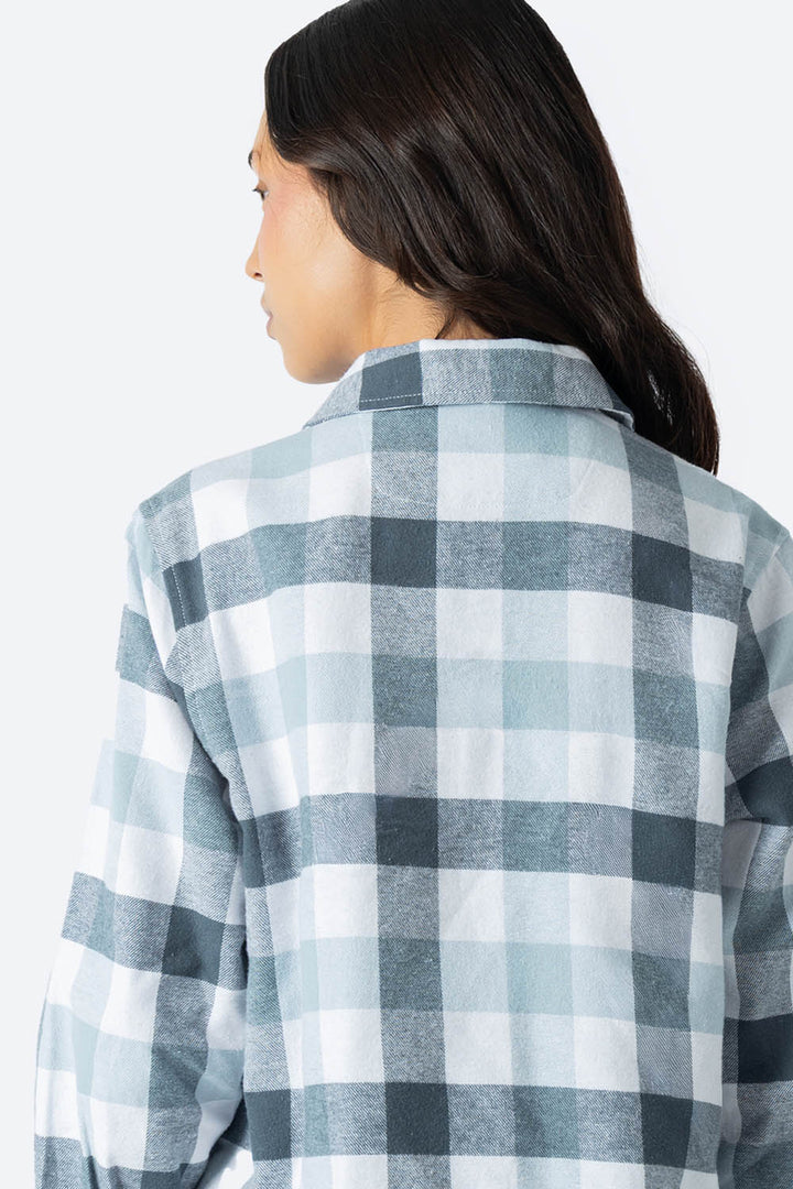 Blusa a cuadros gris con blanco - Hang Ten