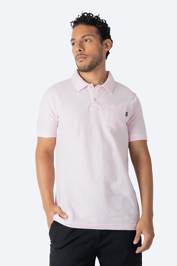 Polo pique básica rosa con bolsa  - Hang Ten