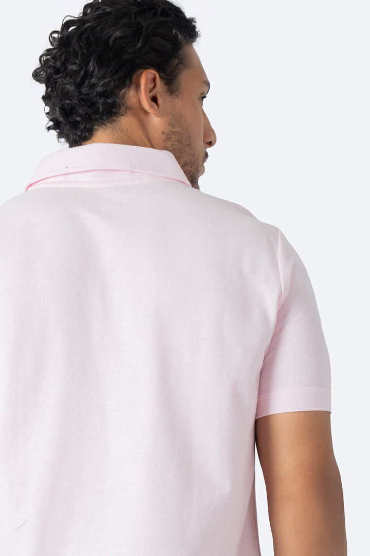 Polo pique básica rosa con bolsa  - Hang Ten